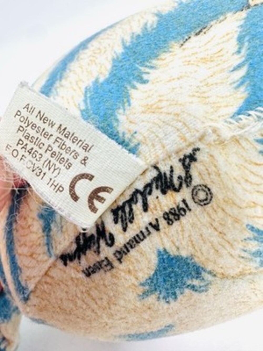 Cheshire Cat Rare Plush Armand Eisen 1988 the toy works signed Michelle Wiggins - Picture 2 of 8